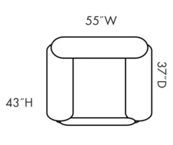 Stallion Brown Snuggle Up Recliner -Chic Furniture Store 810168898 5