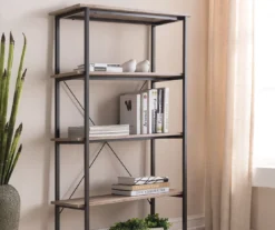 Real Living Rustic 5-Shelf Bookcase 18 Real Living Rustic 5-Shelf Bookcase -Chic Furniture Store 810343917 2