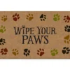 "Wipe Your Paws" Coir Outdoor Doormat, (18" X 30") -Chic Furniture Store 810344612