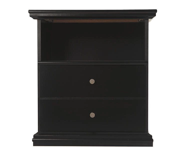 Maribel Black Nightstand 7 Maribel Black Nightstand - Image 5
