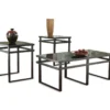 3- Piece Laney Black Metal Occasional Table Set