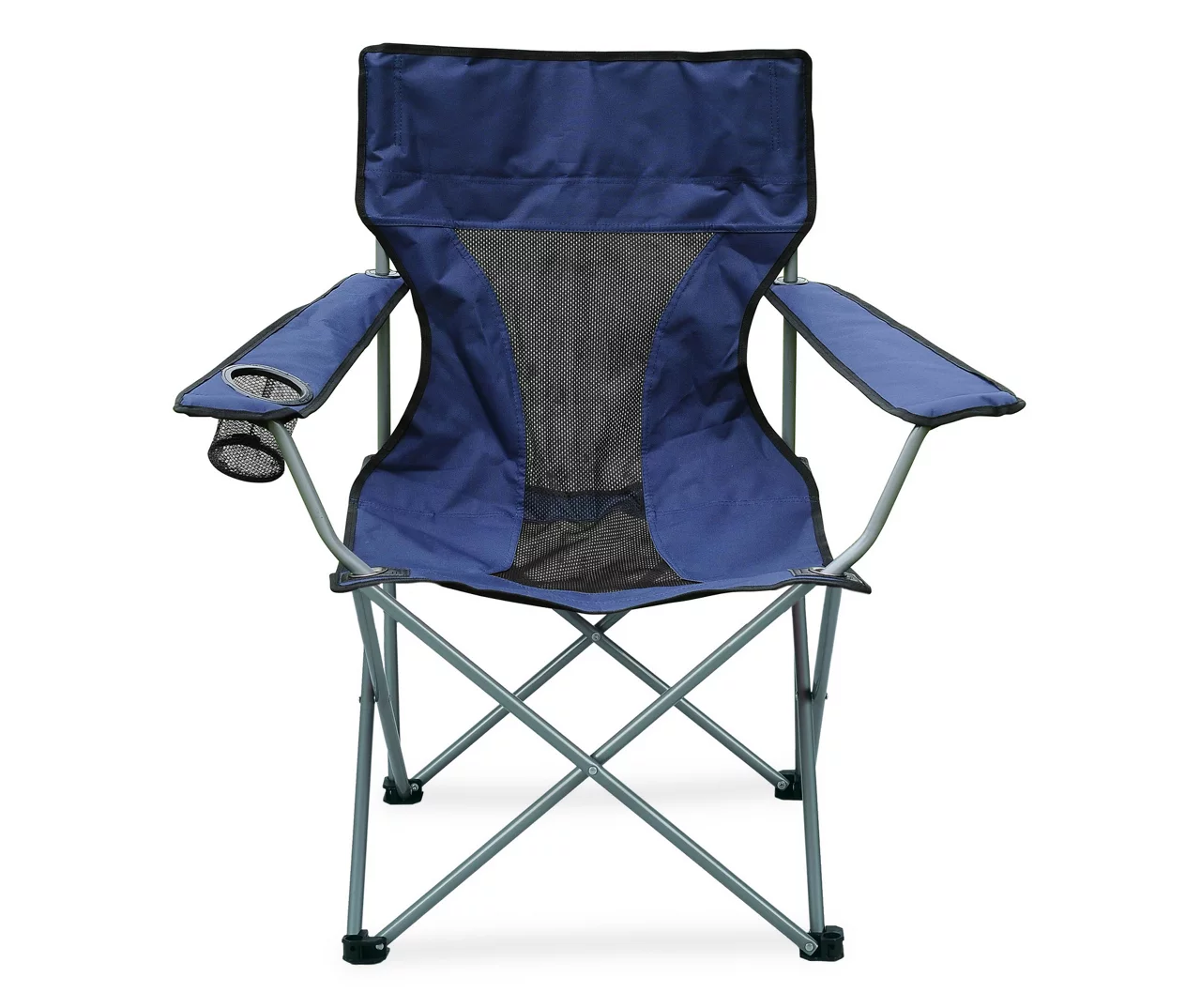 Navy Blue Folding Quad Chair With Carrying Bag 3 Navy Blue Folding Quad Chair With Carrying Bag