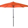 9' Orange Steel Market Patio Umbrella -Chic Furniture Store 810379197