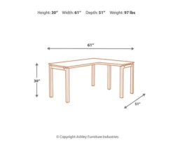 Baraga White L-Shaped Corner Desk -Chic Furniture Store 810389269 5