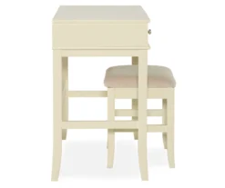 Caroline Cream Mirror Vanity Set With Stool -Chic Furniture Store 810389506 4