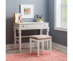 Martha Mirror Vanity Set With Stool -Chic Furniture Store 810389524 B0 2