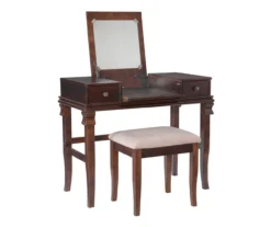 Martha Mirror Vanity Set With Stool -Chic Furniture Store 810389525 A0 1