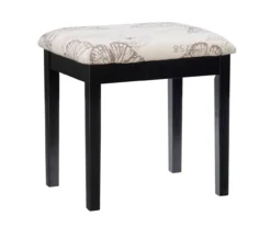 Black Butterfly Mirror Vanity Set With Stool -Chic Furniture Store 810389539 A0 5