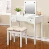 Butterfly Mirror Vanity Set With Stool -Chic Furniture Store 810389543 1