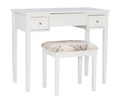 Butterfly Mirror Vanity Set With Stool -Chic Furniture Store 810389543 A0 1