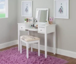 Butterfly Mirror Vanity Set With Stool -Chic Furniture Store 810389543 A0 7