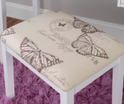 Butterfly Mirror Vanity Set With Stool -Chic Furniture Store 810389543 A8 10