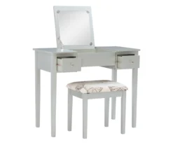 Butterfly Mirror Vanity Set With Stool -Chic Furniture Store 810389544 A0 3