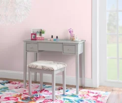 Butterfly Mirror Vanity Set With Stool -Chic Furniture Store 810389544 B0 1