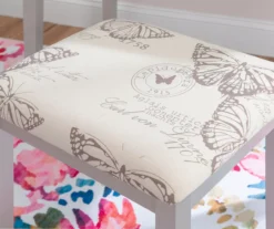 Butterfly Mirror Vanity Set With Stool -Chic Furniture Store 810389544 B0 4