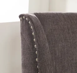 Charcoal Gray Square Back Office Chair With Nailhead Trim -Chic Furniture Store 810389623 3