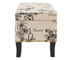 Claudia Botanical Storage Ottoman -Chic Furniture Store 810389625 A0 3