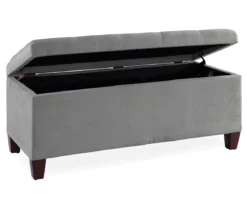 Erin Gray Padded Shoe Storage Ottoman -Chic Furniture Store 810389631 2