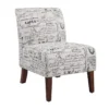 Shelby Script Armless Accent Chair -Chic Furniture Store 810389655 1 3