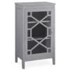 Ava Gray Geometric Single Door Cabinet -Chic Furniture Store 810389657 1