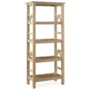 Rockford Rustic Gray 4-Shelf Bookcase 1 Rockford Rustic Gray 4-Shelf Bookcase -Chic Furniture Store 810389676 1
