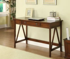 Rockford Antique Tobacco Writing Desk -Chic Furniture Store 810389677 4