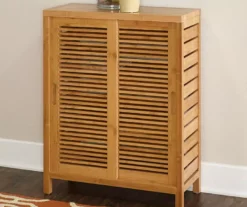 Pierce Bamboo Sliding Door Floor Cabinet -Chic Furniture Store 810389687 3