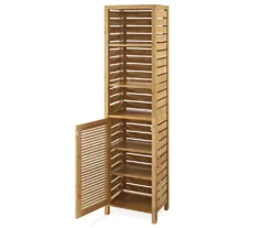 Pierce Bamboo 3-Shelf Tall Cabinet -Chic Furniture Store 810389688 2