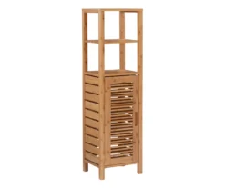 Pierce Bamboo 5-Shelf Mid Cabinet -Chic Furniture Store 810389690 A0 1