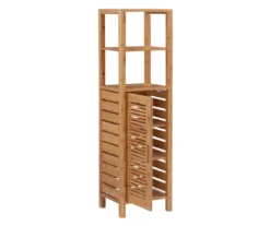 Pierce Bamboo 5-Shelf Mid Cabinet -Chic Furniture Store 810389690 A0 3