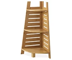 Chic Furniture Store 50 Pierce Bamboo 3-Tier Corner Shelf