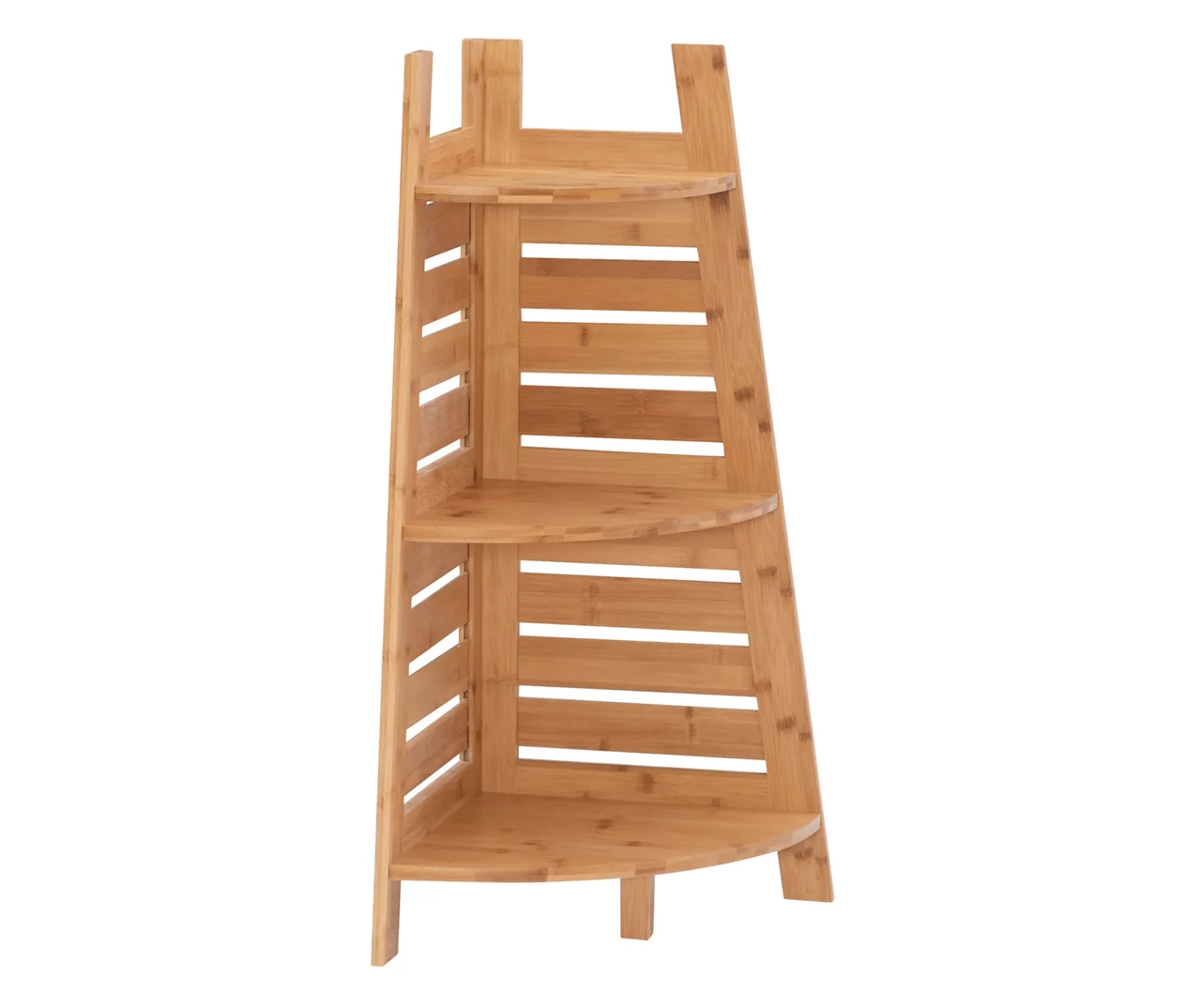 Pierce Bamboo 3-Tier Corner Shelf 6 Pierce Bamboo 3-Tier Corner Shelf - Image 4