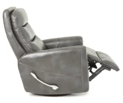 Real Living Bolero Faux Leather Swivel Glider Recliner -Chic Furniture Store 810394206 2