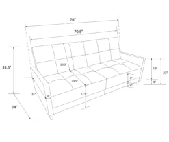 Ameriwood Avianna Coil Futon 34 Ameriwood Avianna Coil Futon -Chic Furniture Store 810405133 17
