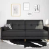 Ameriwood Avianna Faux Leather Coil Futon -Chic Furniture Store 810405140