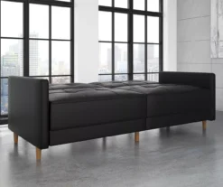 Ameriwood Avianna Faux Leather Coil Futon -Chic Furniture Store 810405140 3