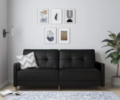 Ameriwood Avianna Faux Leather Coil Futon -Chic Furniture Store 810405140 5 1