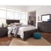 Brinxton Charcoal Full/Queen Headboard -Chic Furniture Store 810408994 810458214