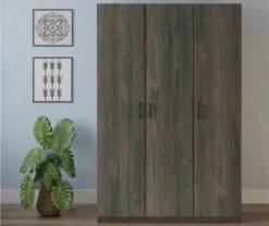 Rodeo Weathered Oak 3-Door Wardrobe -Chic Furniture Store 810409561 2