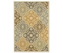 Gaines Warm White Indoor/Outdoor Area Rugs -Chic Furniture Store 810413008