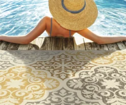 Gaines Warm White Indoor/Outdoor Area Rugs -Chic Furniture Store 810413009 6