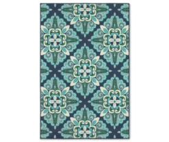 Capri Blue & Green Indoor/Outdoor Area Rugs -Chic Furniture Store 810413027