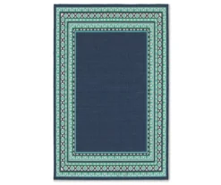 Kimbell Navy Blue Indoor/Outdoor Area Rugs -Chic Furniture Store 810413046