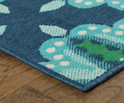 Capri Blue & Green Indoor/Outdoor Area Rugs -Chic Furniture Store 810413047 1