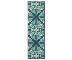 Capri Blue & Green Indoor/Outdoor Area Rugs -Chic Furniture Store 810413055