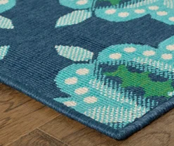 Capri Blue & Green Indoor/Outdoor Area Rugs -Chic Furniture Store 810413056 1