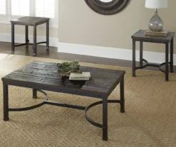 Ambrose Rustic Charcoal Coffee Table -Chic Furniture Store 810422848 810422849 1