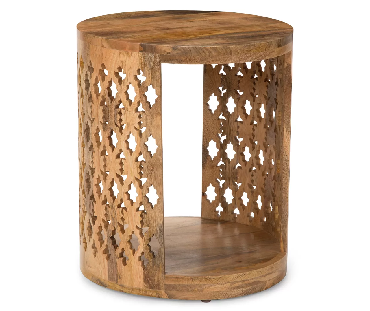 Brinley Starburst Cutout Round End Table 3 Brinley Starburst Cutout Round End Table