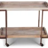 Conway 2-Shelf Rolling Serving Cart 2 Conway 2-Shelf Rolling Serving Cart -Chic Furniture Store 810423023 1