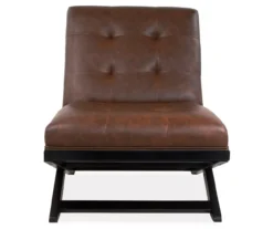 Sidewinder Brown Faux Leather Accent Chair -Chic Furniture Store 810431434 3